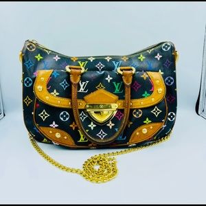 Auth Louis Vuitton Monogram Multicolor Rita Shoulder Bag 8B120600r